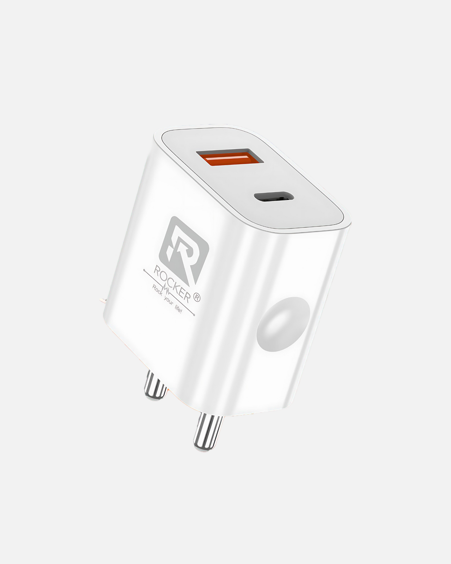 Rocker TC-A1 Charger, PD 45W  Quick Charger, USB-C + USB QC3.0 Power Adapter