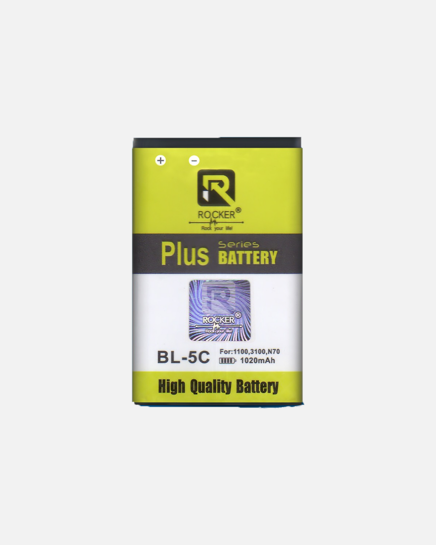 Rocker BL-5C Plus Series Battery, Li-ion Battery, Overcharge protection