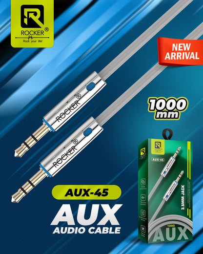 Rocker AUX-45 Audio Cable , 1000 MM , 3.5mmJack