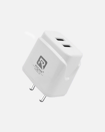 Rocker TC-206, Dual USB Charger 12W , Big Power