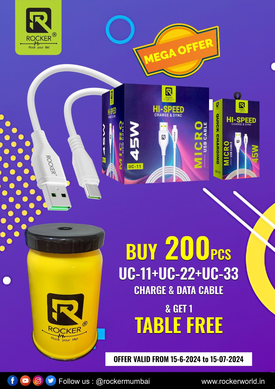 Rocker UC-11 + UC-12 + UC-13 (200 PCS) + Free Table